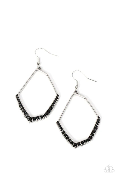 Paparazzi ♥ Bent on Success - Black ♥ Earrings