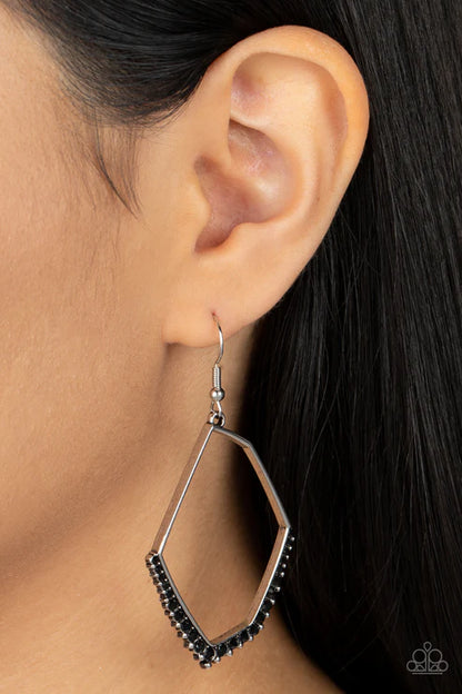 Paparazzi ♥ Bent on Success - Black ♥ Earrings