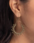 Paparazzi ♥ Botanical Tambourine - Brass ♥ Earrings