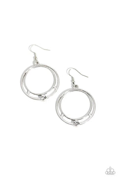 Paparazzi ♥ Refined Rotation - White ♥ Earrings