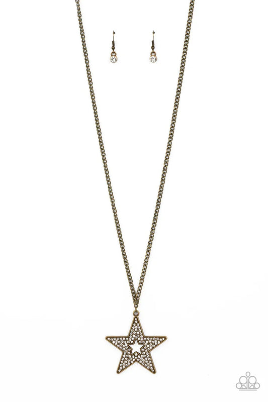 Paparazzi ♥ Superstar Stylist - Brass ♥ Necklace