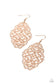 Paparazzi ♥ Contemporary Courtyards - Rose Gold ♥ Earrings