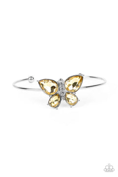 Paparazzi ♥ Butterfly Beatitude - Yellow ♥ Bracelet