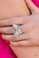 Paparazzi ♥ Fearless Flutter - White ♥ Ring