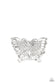 Paparazzi ♥ Fearless Flutter - White ♥ Ring