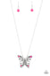 Paparazzi ♥ Badlands Butterfly - Pink ♥ Necklace