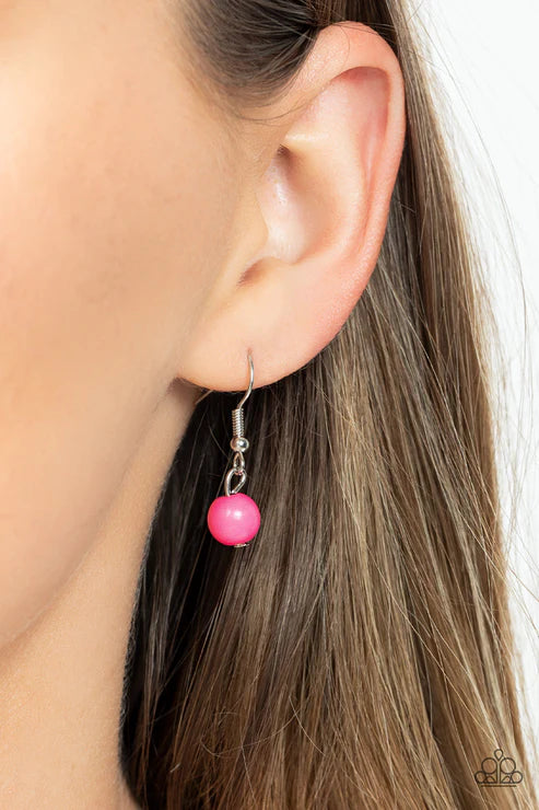 Paparazzi ♥ Badlands Butterfly - Pink ♥ Necklace
