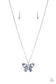 Paparazzi ♥ Free-Flying Flutter - Blue ♥ Necklace