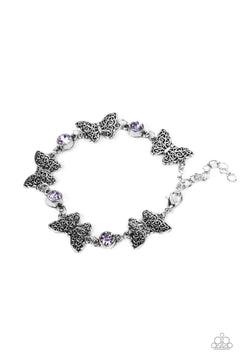 Paparazzi ♥ Has a WING to It - Purple ♥ Bracelet