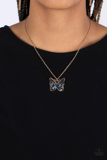 Paparazzi ♥ Gives Me Butterflies - Gold ♥ Necklace