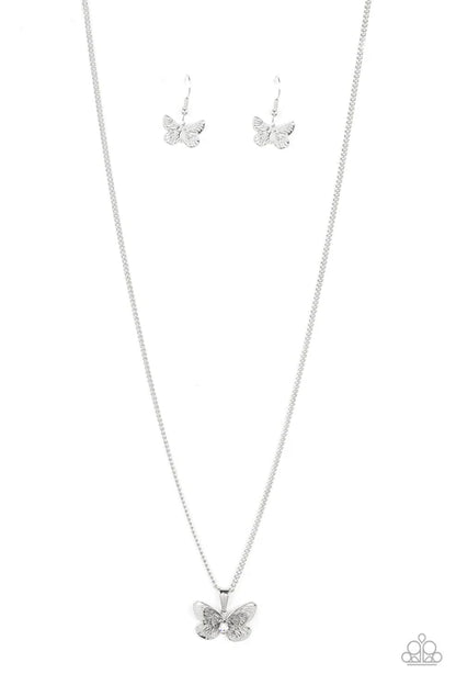 Paparazzi ♥ High-Flying Fashion - White ♥ Necklace