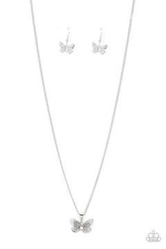 Paparazzi ♥ High-Flying Fashion - White ♥ Necklace
