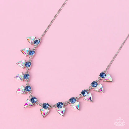 Paparazzi ♥ Razor-Sharp Refinement - Blue ♥ Necklace