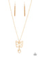 Paparazzi ♥ Gives Me Butterflies - Gold ♥ Lanyard