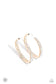Paparazzi ♥ GLITZY By Association - Gold ♥ Earrings