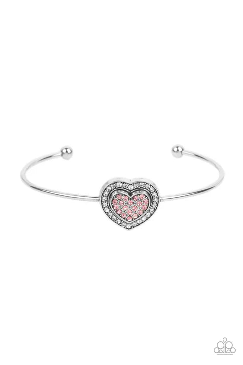 Paparazzi ♥ Stunning Soulmates - Pink ♥ Bracelet