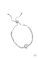 Paparazzi ♥ Mirrored Love - White ♥ Bracelet