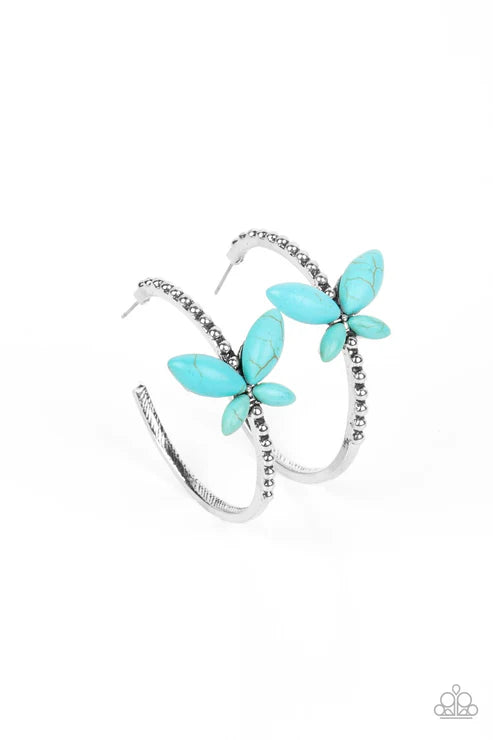 Paparazzi ♥ Bohemian Butterfly - Blue ♥ Earrings