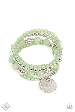 Paparazzi ♥ Surfer Style - Green ♥ Bracelet