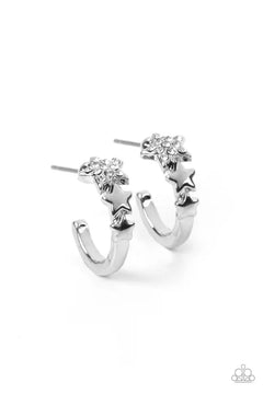 Paparazzi ♥ Starfish Showpiece - White ♥ Earrings