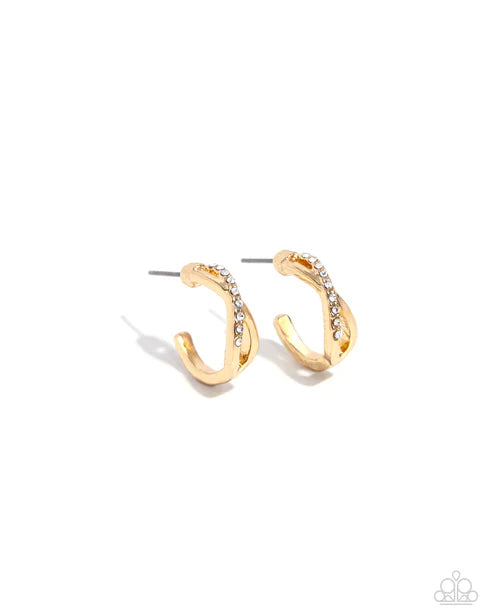 Paparazzi ♥ Horoscopic Helixes - Gold ♥ Earrings
