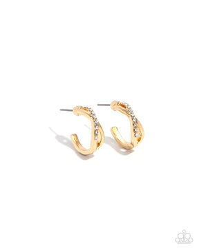Paparazzi ♥ Horoscopic Helixes - Gold ♥ Earrings