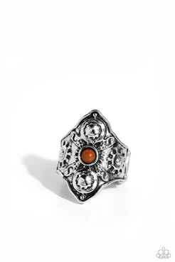 Paparazzi ♥ Crafted Couture - Brown ♥ Ring