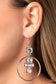 Paparazzi ♥ Geometric Glam - White ♥ Earrings