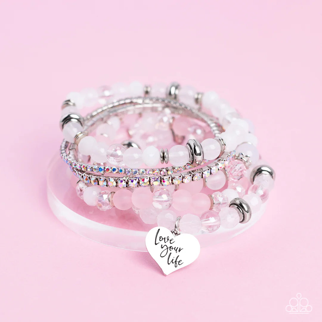 Paparazzi ♥ Optimistic Opulence - Pink ♥ Bracelet