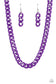 Paparazzi ♥ Painted Powerhouse - Purple ♥ Necklace