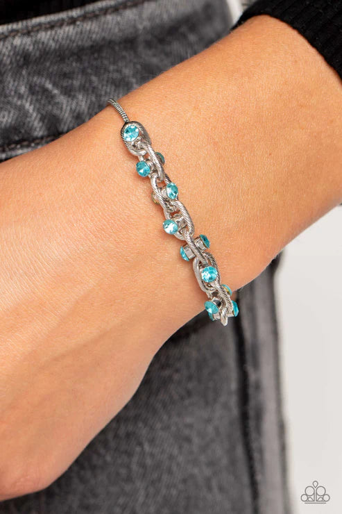 Paparazzi ♥ Intertwined Illusion - Blue ♥ Bracelet