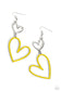 Paparazzi ♥ Pristine Pizzazz - Yellow ♥ Earrings