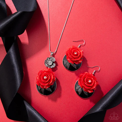 Paparazzi ♥ Rosy Reception - Red ♥ Set