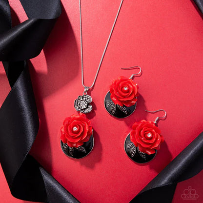 Paparazzi ♥ Rosy Reception - Red ♥ Set