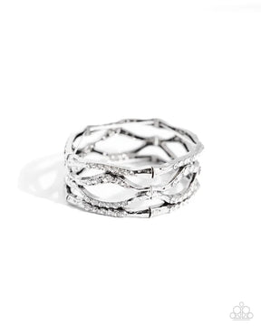 Paparazzi ♥ Cross Country - White ♥ Bracelet