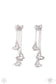 Paparazzi ♥ Boisterous Butterfly - White ♥ Post Earrings