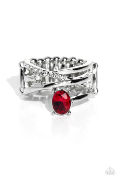 Paparazzi ♥ Alternating Allure - Red ♥ Ring