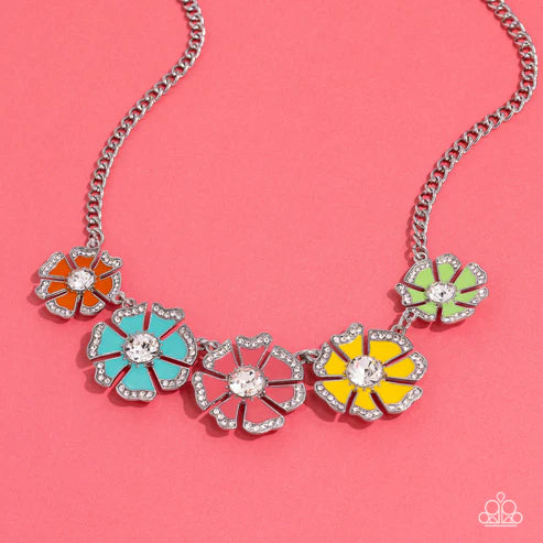 Paparazzi ♥ Playful Posies - Multi ♥ Necklace