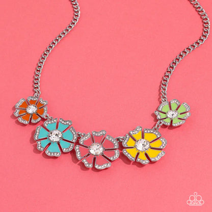 Paparazzi ♥ Playful Posies - Multi ♥ Necklace