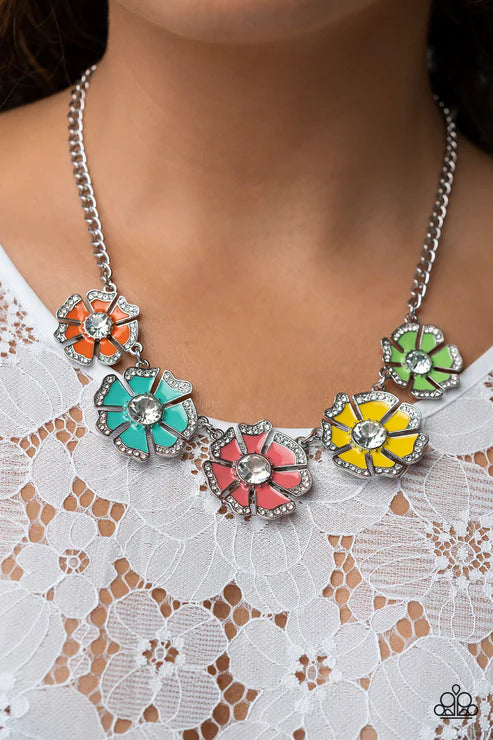 Paparazzi ♥ Playful Posies - Multi ♥ Necklace