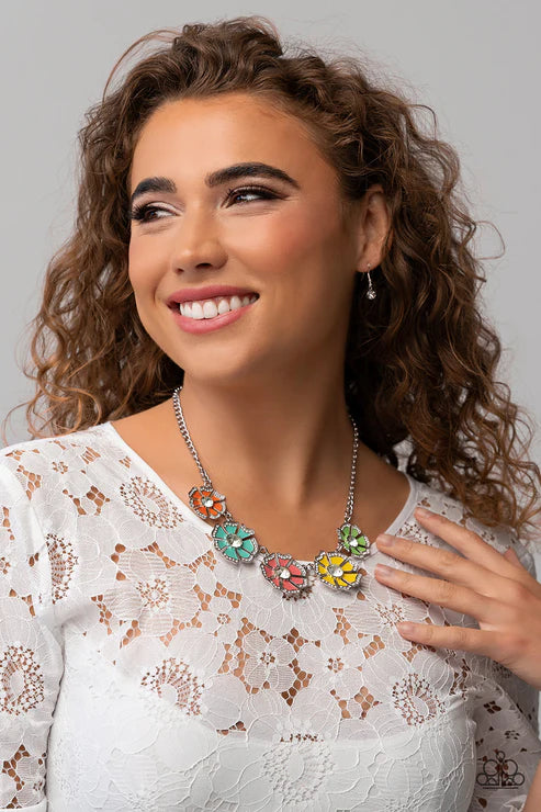 Paparazzi ♥ Playful Posies - Multi ♥ Necklace