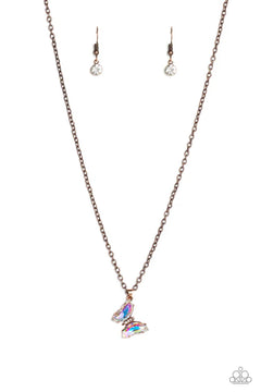 Paparazzi ♥ Butterfly Lullaby - Copper ♥ Necklace