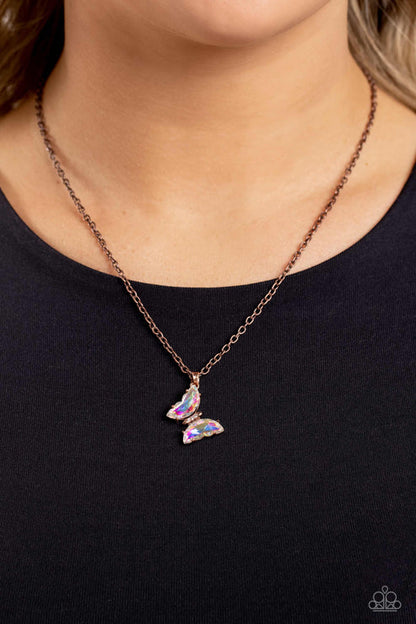 Paparazzi ♥ Butterfly Lullaby - Copper ♥ Necklace
