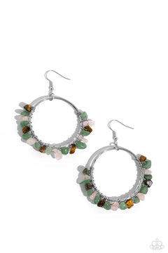 Paparazzi ♥ Handcrafted Habitat - Green ♥ Earrings