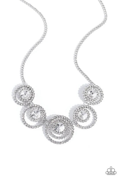 Paparazzi ♥ Dramatic Darling - White ♥ Necklace