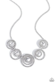 Paparazzi ♥ Dramatic Darling - White ♥ Necklace