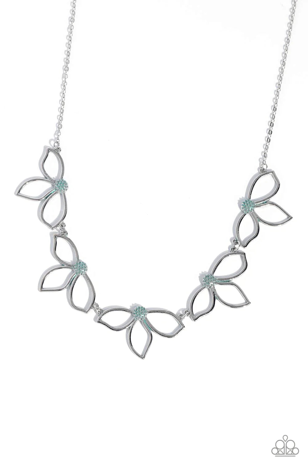 Paparazzi ♥ Petal Pageantry - Blue ♥ Necklace