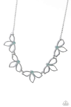 Paparazzi ♥ Petal Pageantry - Blue ♥ Necklace