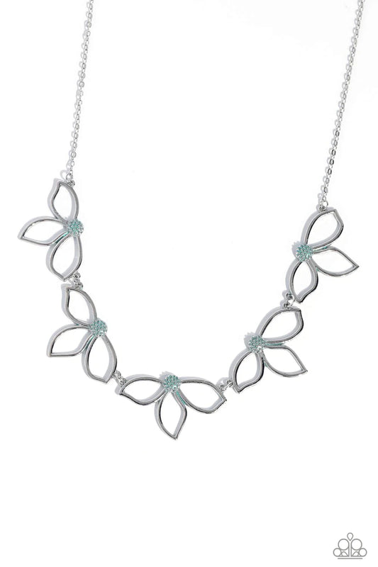 Paparazzi ♥ Petal Pageantry - Blue ♥ Necklace