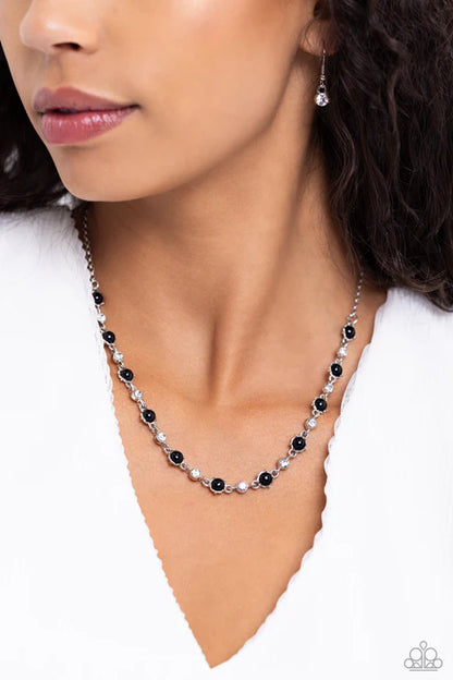 Paparazzi ♥ Pronged Passion - Black ♥ Necklace